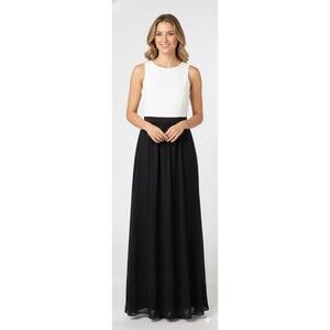 Armani Exchange Dress Color Block Black and White Maxi Sleeveless Size 0 NWT